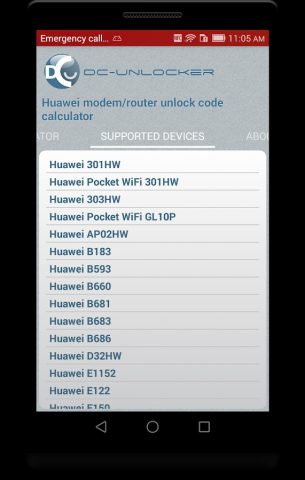 Codes Calculator for Huawei для Android — скриншот 2