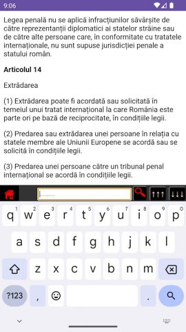 Codul Penal al României для Android — скриншот 3
