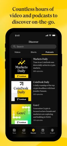 CoinDesk: Crypto News & Prices для iOS — скриншот 5