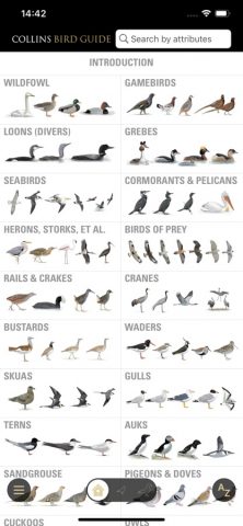 Collins Bird Guide для iOS — скриншот 1