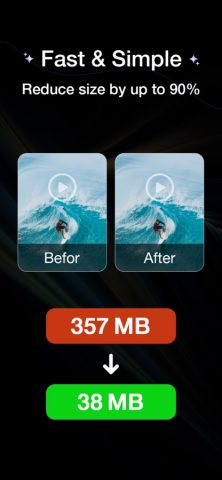 Compress Videos для iOS — скриншот 1