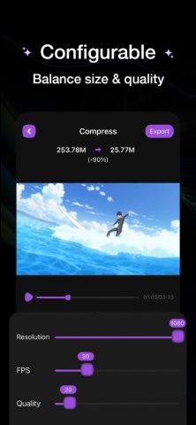 Compress Videos для iOS — скриншот 3