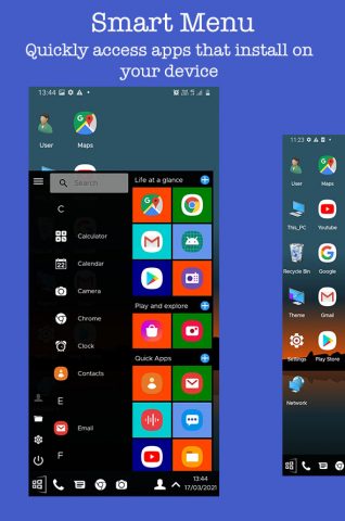 Computer Launcher — win style для Android — скриншот 2