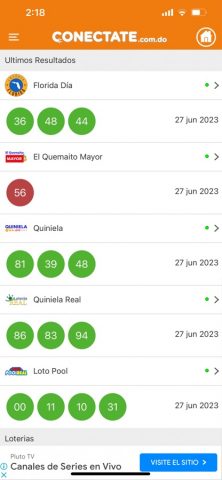 Conectate Loterías для iOS — скриншот 1