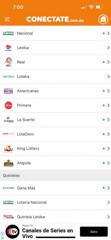 Conectate Loterías для iOS — скриншот 2