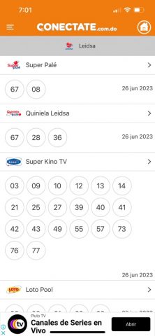 Conectate Loterías для iOS — скриншот 3