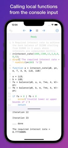 Console for MATLAB programming для iOS — скриншот 5