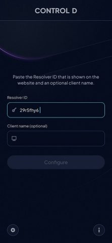Control D Quick Setup для Android — скриншот 1