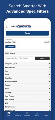 Controller: Aircraft for Sale для iOS — скриншот 3
