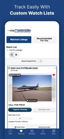 Controller: Aircraft for Sale для iOS — скриншот 5