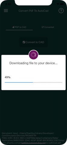 Convert PDF to AutoCad для iOS — скриншот 5