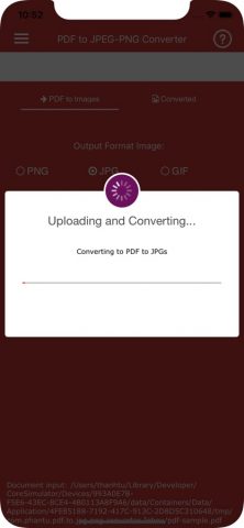 Convert PDF to JPG,PDF to PNG для iOS — скриншот 3