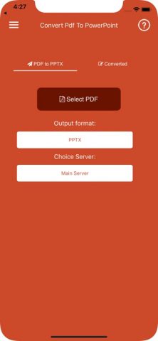 Convert PDF to PowerPoint для iOS — скриншот 1