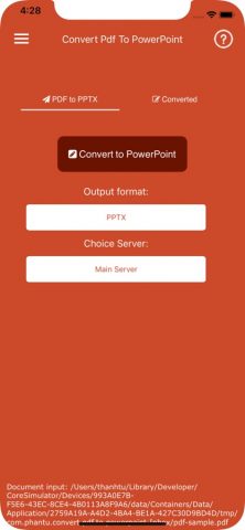 Convert PDF to PowerPoint для iOS — скриншот 2