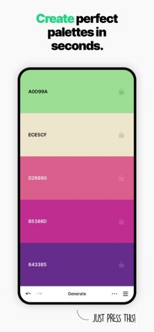 Coolors для iOS — скриншот 1