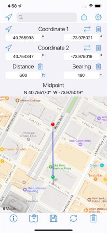 Coordinates Calculator Pro для iOS — скриншот 5
