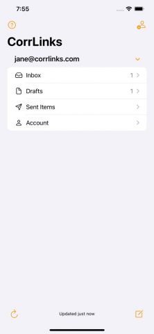 CorrLinks для iOS — скриншот 1