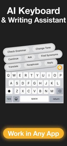 CorrectMe Grammar AI Keyboard для iOS — скриншот 2