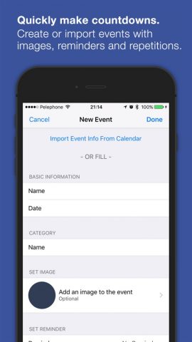 Countdown Timer: Count to Days для iOS — скриншот 4
