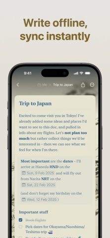 Craft: Docs, Notes, Tasks & AI — скриншот 2