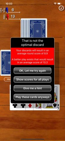Cribbage Classic для iOS — скриншот 3