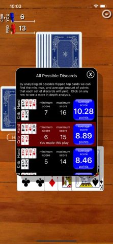 Cribbage Classic для iOS — скриншот 4