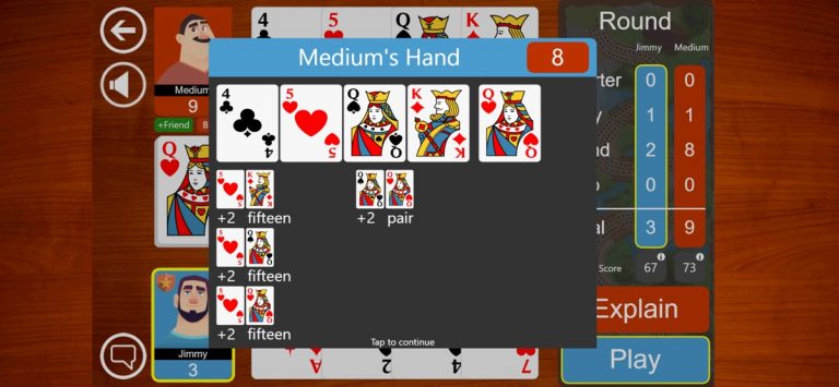 Cribbage JD для iOS — скриншот 4