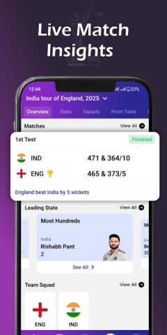 Cricket Live Score : CricTime для Android — скриншот 1