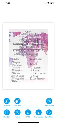 Crossword Puzzle Maker для iOS — скриншот 1