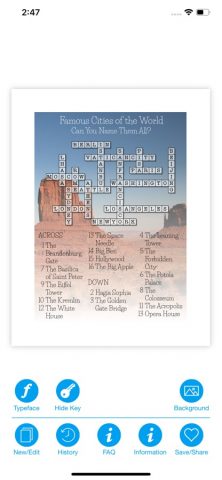 Crossword Puzzle Maker для iOS — скриншот 5