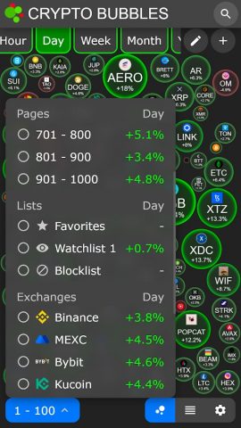 Crypto Bubbles для Android — скриншот 4
