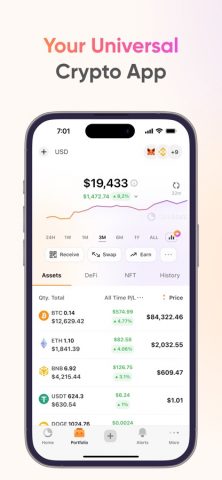 Crypto Tracker — Coin Stats для iOS — скриншот 1