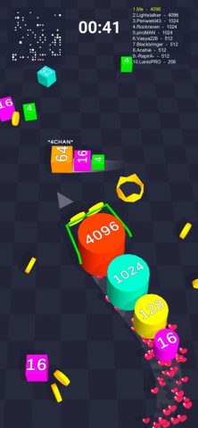 Cube Arena 2048: кубик-змейка — скриншот 1