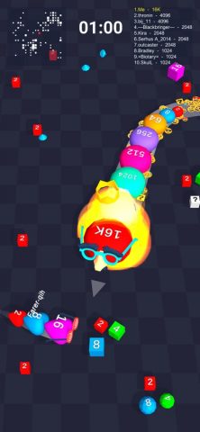 Cube Arena 2048: кубик-змейка — скриншот 5