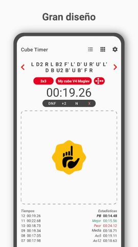 Cube Timer для Android — скриншот 1