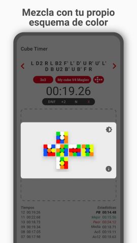 Cube Timer для Android — скриншот 2