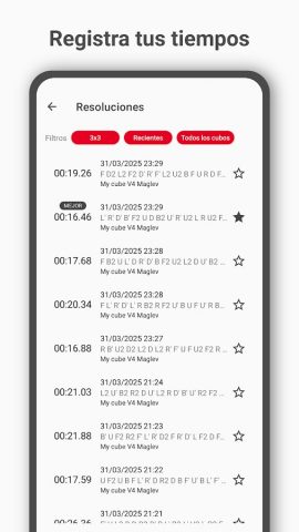 Cube Timer для Android — скриншот 4