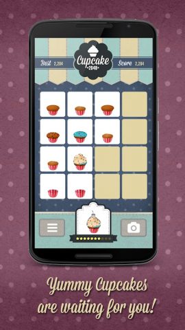 Cupcake 2048 для Android — скриншот 1
