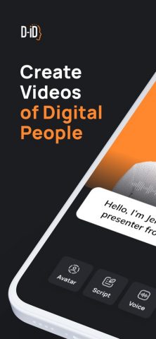 D-ID: AI Video Generator для iOS — скриншот 1