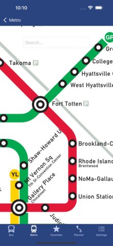 DC Metro and Bus — Tracker для iOS — скриншот 1