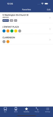 DC Metro and Bus — Tracker для iOS — скриншот 5