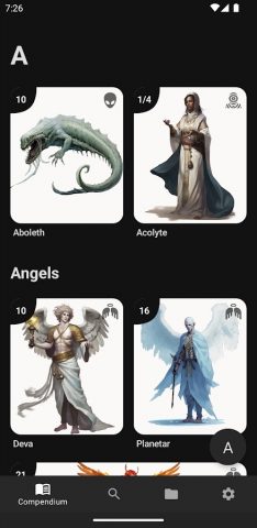 D&D 5e Monster Compendium для Android — скриншот 1