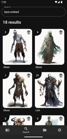 D&D 5e Monster Compendium для Android — скриншот 5