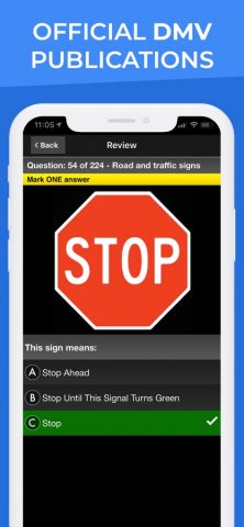 DMV Motorcycle Permit Test для iOS — скриншот 4
