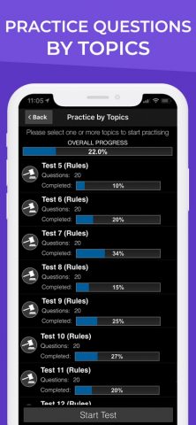 DMV Motorcycle Permit Test для iOS — скриншот 5