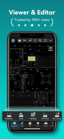 DWG FastView-CAD design viewer для iOS — скриншот 1