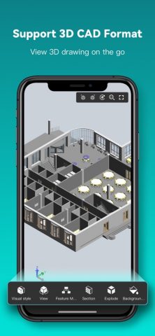 DWG FastView-CAD design viewer для iOS — скриншот 2