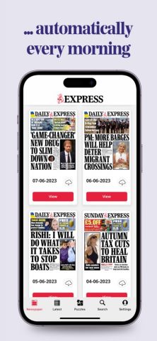 Daily Express Newspaper для iOS — скриншот 3