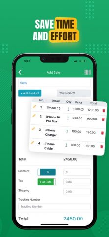 Daily Sales Record — POS, CRM для iOS — скриншот 5