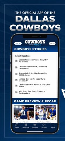 Dallas Cowboys для iOS — скриншот 1